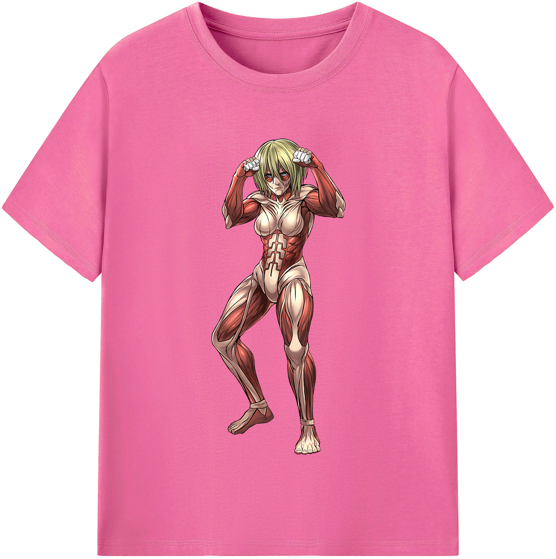（画像用） 進撃の巨人 Attack on Titan レディースカジュアルプリントTシャツ（綿100％）
